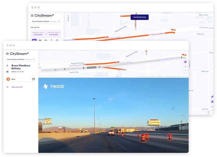 Nexar’s CityStream allows users to  detect, monitor and map road work zones